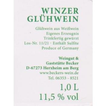 Winzerglühwein weiß